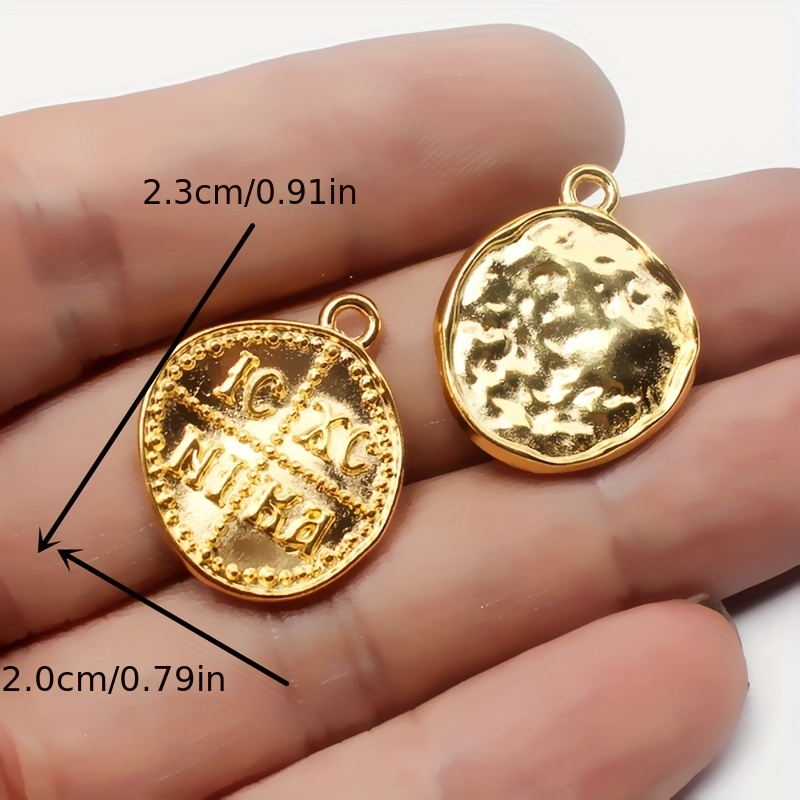 10pcs Cross Alloy Card Tag Pendant DIY Charms Earrings Bracelet